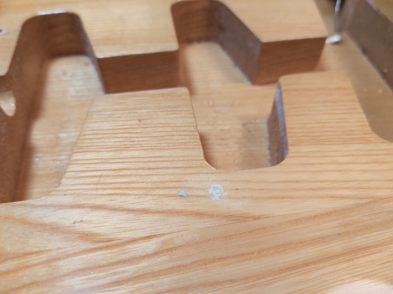 fixing a stripped pickguard screwhole